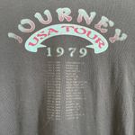 Journey Dark Grey USA Tour 1979 Short Sleeve Graphic Band Tee Photo 5