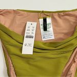 J.Crew Ribbed High Rise Cheeky Bikini Bottom in Salerno Olive Green Size XXS Photo 3