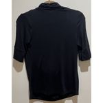 Double Zero NWT ~  Scoop Neck Short Sleeve Blouse ~ Size Medium ~ Black Photo 3