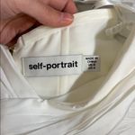 Self Portrait White Taffeta Top Size 4 Photo 5
