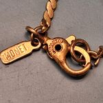 Monet  Vintage Gold Charm Holder Butterfly Necklace With Enamel Butterfly Charm Photo 3
