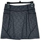 Athleta X-Small A-Line Skort Athletic Pocket Pull-On Attached Brief Gray Heather Photo 0