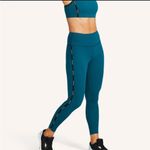Peloton  Size Small Blue Green Here Now High Rise Logo Taped Legging Photo 2
