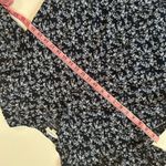 BeachLunchLounge Collection Floral Blouse Navy Blue Long Sleeve Top Size Large Photo 4