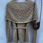 Robert Rodriguez Robbi & Nikki‎ Beaded Cardigan Sweater Tan Photo 4