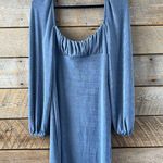 Princess Polly Haleema Long Sleeve Mini Dress Blue Size 8 Square Neck Photo 8