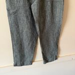 Athleta Voyager Green Linen Pants Pockets Women’s Size 14 Photo 4