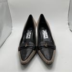 Salvatore Ferragamo  canvas pumps black vintage size 8.5 AA (narrow) kitten heel Photo 3