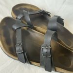 Birkenstock Womens Mayari Slip on Black Leather Sandals Size 40 USA 9/9.5 Photo 0