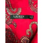 Ralph Lauren Lauren   Red Paisley Shirt‎ Dress Tunic M Photo 4