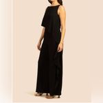 Trina Turk NWT Ila Jumpsuit Black Ruffle Size 0 XS Photo 1