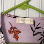 Altar'd State Altar’d State Pastel Purple Long Sleeve Floral V-Neck Blouse | Size Large Photo 5