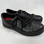 Shoes For Crews  Slip Resistant‎ Work Shoes Black Leather Sneakers Size W9.5 Photo 3