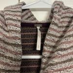 Free People Pullover Purple Striped Hoodie Photo 4