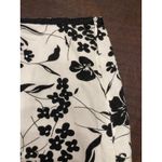 Cato Woman Black White Floral Linen Blend Skirt 18/20W Career Dressy Size XL Photo 5