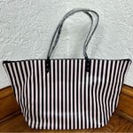 Victoria's Secret Victoria’s Secret Pink Striped Weekender Faux Leather Tote Bag NWT Photo 6