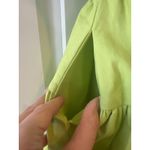 Sau Lee Lime Green Nia Pleated Strapless Cotton Mini Dress Size 4 Photo 10