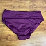 Lands' End Hipster Bikini Swim Bottoms Size 4 Burgandy Maroon Photo 3
