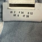 Akris  PUNTO Blue Light Wash Denim High-Waisted Straight Leg Crop Jeans Sz 2 Photo 4