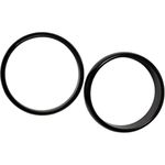 Black Circular Fashion Statement Bangle Bracelets Photo 3