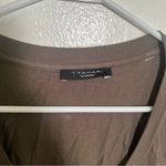 T Tahari V-Neck T-Shirt Olive Green Dolman Sleeve Photo 9