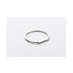 Boutique NEW Women's Dainty White Gold-Plated S925 LOVE‎ Bar Band Ring Size 5 Photo 12