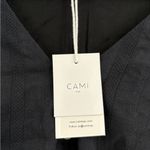 Cami NYC  Ruched Sleeve Button Front Blouse Black Textured V-Neck Size xs NWT Photo 8