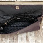 Diane Von Furstenberg DVF  Aubergine Plum 400 Envelope Leather Shoulder Bag Photo 9