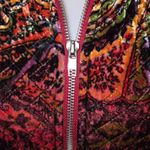 Chico's  Vintage Silk Quilted Paisley Print Full Zip Vest Size 0 Small Photo 2