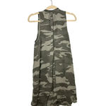 Splendid  Camo Sleeveless Dress Size Small Green Deep V Neck Knee Length Casual Photo 1