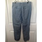 Athleta  Cabo‎ Linen Jogger Chambray Size 8 Elastic Waist Pants Athleisure Photo 4