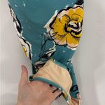 Garnet Hill  Blue and Yellow Floral One Piece Swimsuit - Size 10 Photo 6