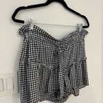 Planet Blue Gingham Blue Life Cherie Shorts Black and White Photo 4