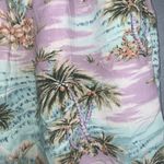 American Eagle Outfitters Pastel Palm Print High Waist Shorts Pockets Small Photo 2