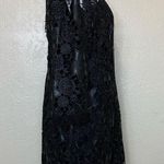 Nanette Lepore  Black Floral Lace Dress 6 NWT Photo 5