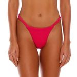 Agua Bendita New!  minta cheeky bikini bottoms hot pink, size L‎ Photo 0
