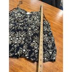 SUGARFOX Spaghetti Strap Tank Top Large Womens Brown Floral Beige‎ Layering L Photo 4