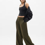 Athleta Green Straight Leg Pinnacle Trouser Photo 8