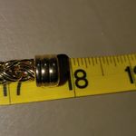 Joseph Esposito Snap Woven Chain Necklace Detachable Pendant Gold Tone Black Red Size 18 Photo 7