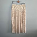 Ronny Kobo Womens Medium Kensington Polka Dot Maxi Skirt Orange Photo 2