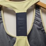 Nike Dri-Fit Sports Bra Tank Top Women's sz Lg Light Yellow Swoosh Workout Run Photo 4