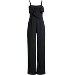 Lilly Pulitzer  Size 4 Bow Front Kavia Onyx Jumpsuit Black Party Preppy Holiday Photo 2