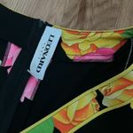 Vintage LEONARD Silk floral midi dress Size 2 Photo 4