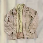 Tanming Women's Removable Hooded Faux Leather Jackets in Apricot/Tan‎ Tan Size XXL Photo 1