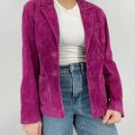 vintage coastal cowgirl hot pink leather jacket size s Photo 6