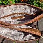 Michael Kors  City Organizer Tan Leather Crossbody Bag Purse 8"x6.5" Photo 11