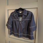 Pilcro  • Short-Sleeve Denim Swing Top Photo 3