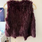 525 America Luxe Deep Purple Fur Vest Size XS Photo 4