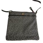 Tommy Hilfiger Y2K Streetwear Monogram Crossbody Bag Black White Photo 3