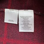 Anne Klein  Navy Blue Red Windowpane Plaid Gold Button Knit Blazer Sweater Coat M Photo 7